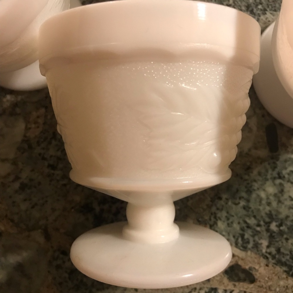 Vintage Milk Glass desert bowls